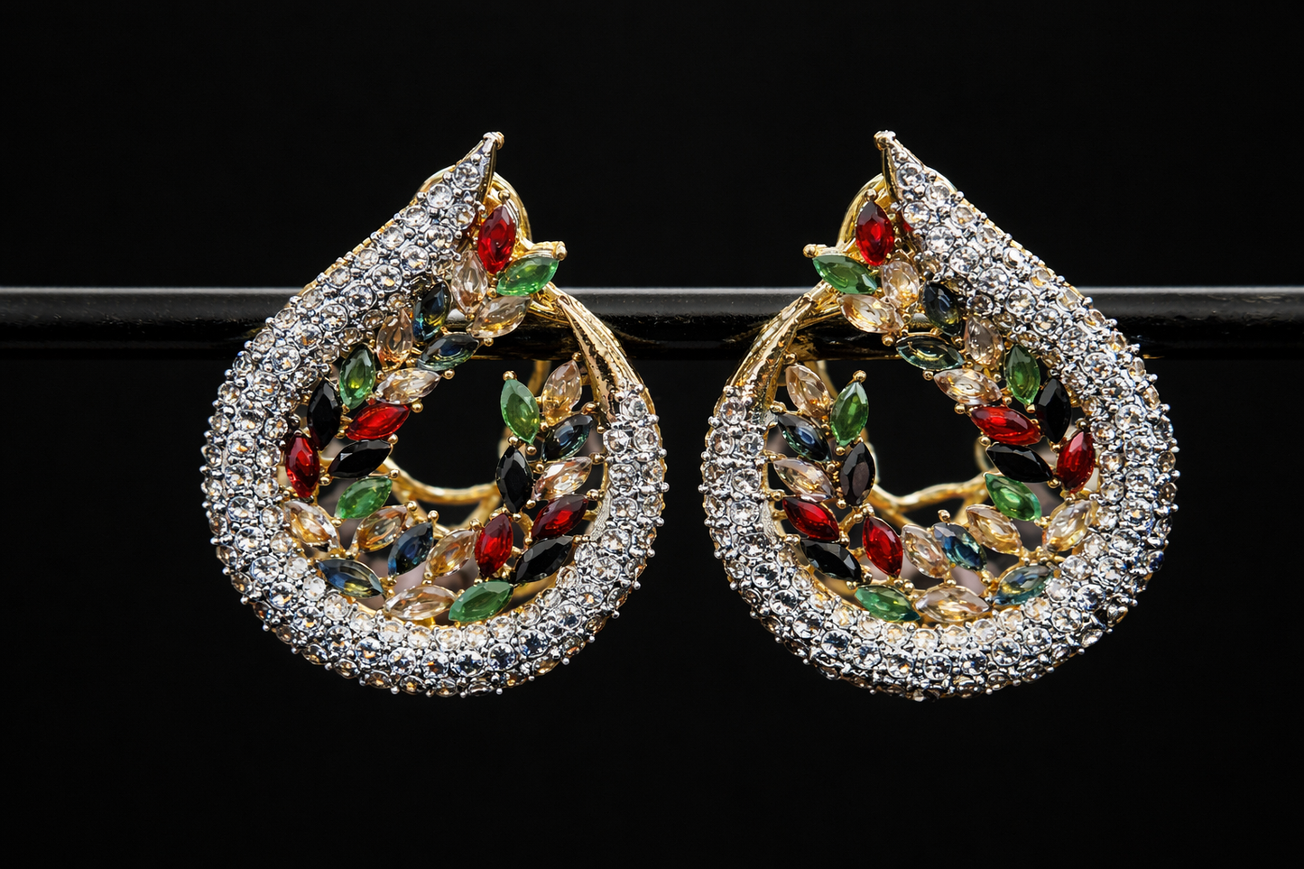 Multicolour Betel Earrings