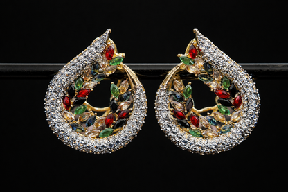 Multicolour Betel Earrings