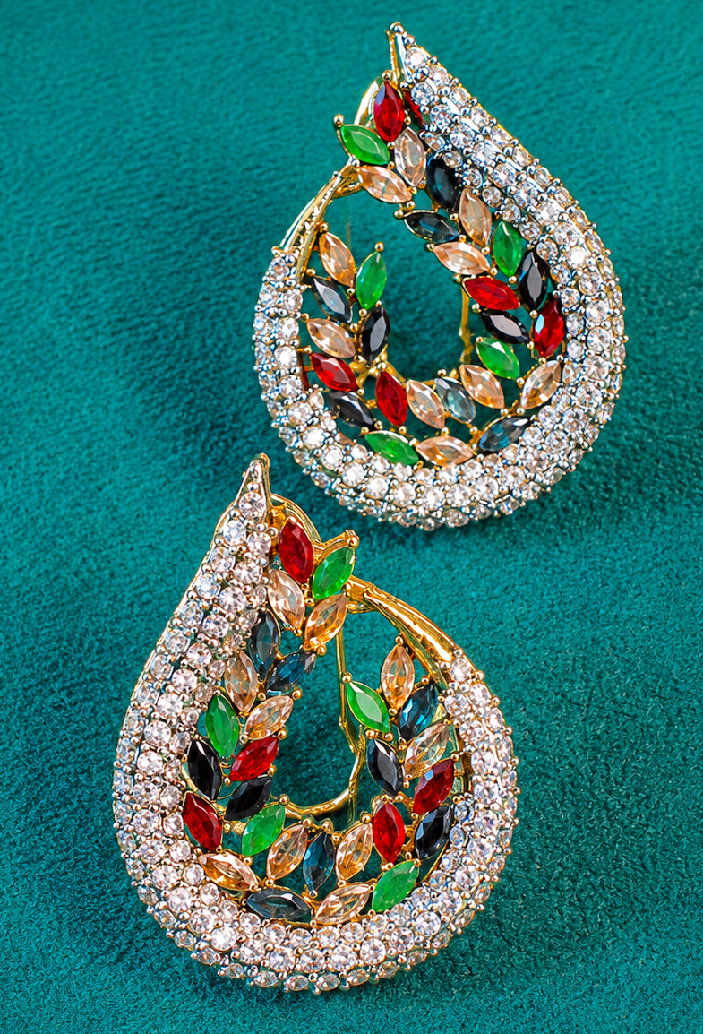Multicolour Betel Earrings