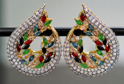 Multicolour Betel Earrings