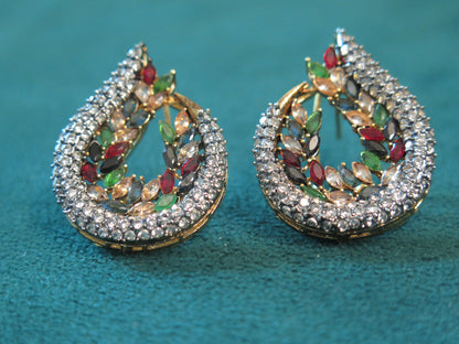 Multicolour Betel Earrings
