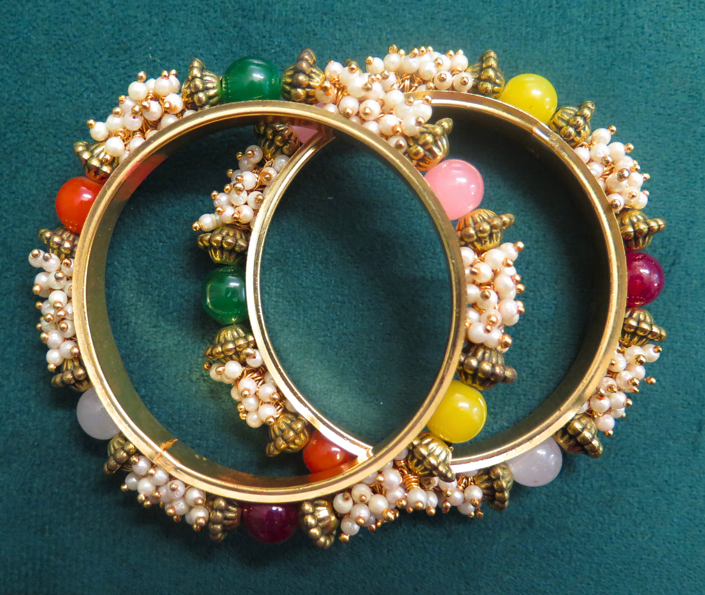 Indian Pearl Multi-coloured Bangles
