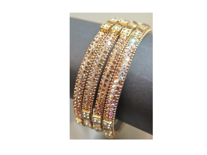 Golden Bangles (Set x 4)