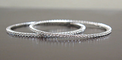 Silver Delicate Bangles