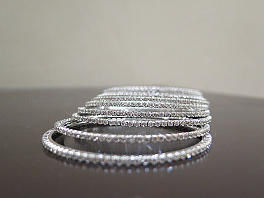 Silver Delicate Bangles